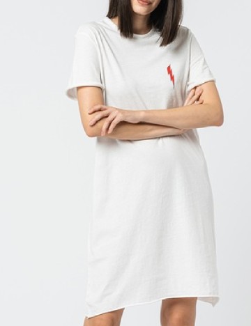 Rochie scurta Only Carmakoma, alb