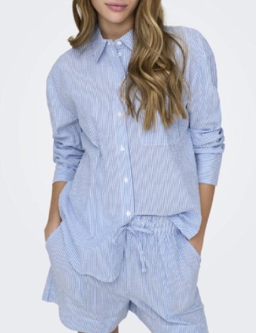 Camasa Jacqueline de Yong, albastru