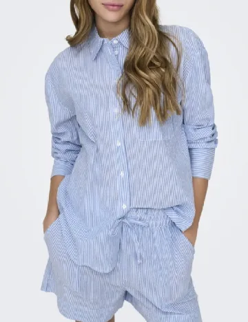 Camasa Jacqueline de Yong, albastru Albastru