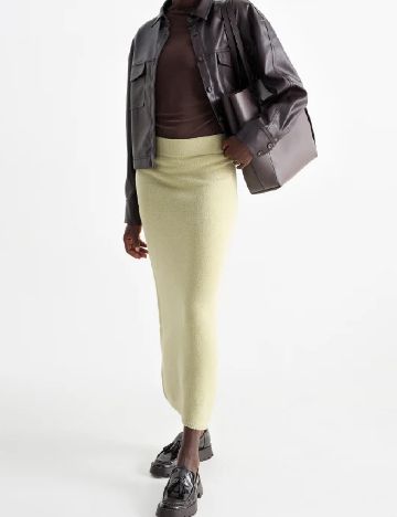 Fusta C&A, verde deschis