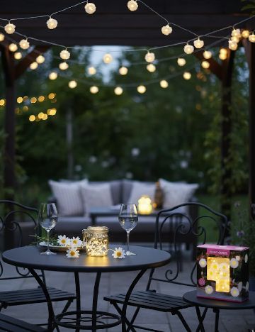 Ghirlanda luminoasa ACTION, alb