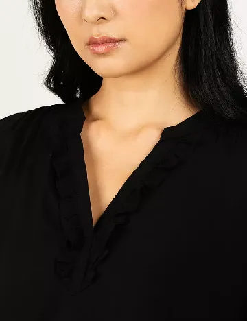 Bluza Jacqueline de Yong, negru Negru