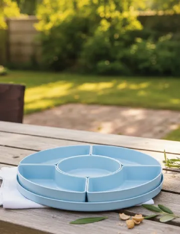 Platou pentru servire, albastru Albastru