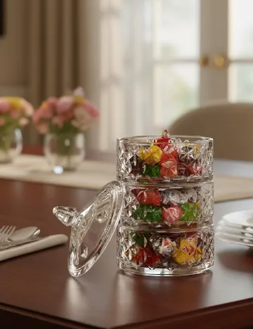 Bomboniera ACTION, transparent Alb