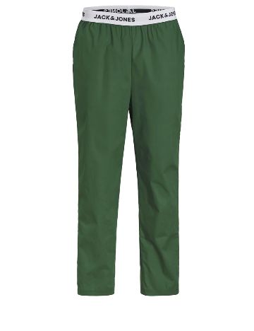 Pijama Jack&Jones, alb/verde