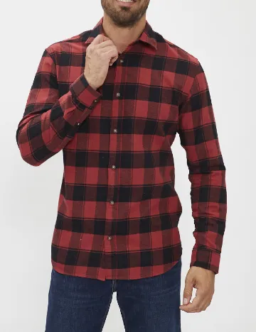 Camasa Jack&Jones, rosu/negru Rosu
