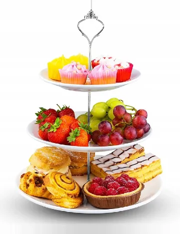 Platou etajat Excellent Houseware, alb