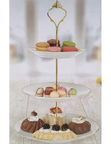 Platou etajat Excellent Houseware, alb