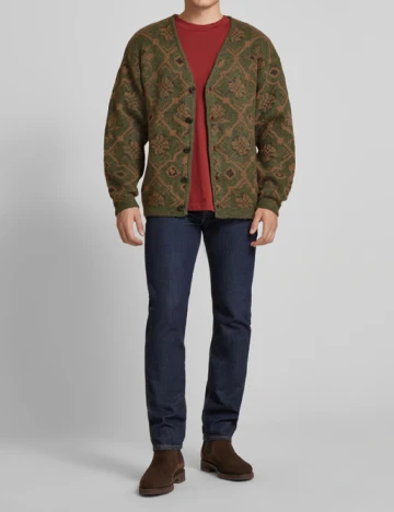 Cardigan Jack&Jones, verde/maro Verde