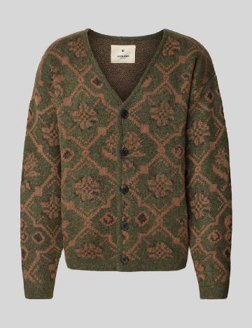 Cardigan Jack&Jones, verde/maro