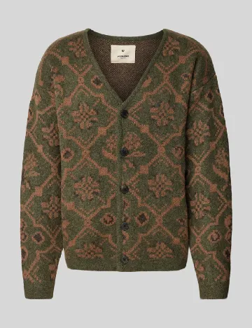 Cardigan Jack&Jones, verde/maro Verde