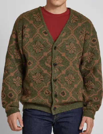 Cardigan Jack&Jones, verde/maro Verde