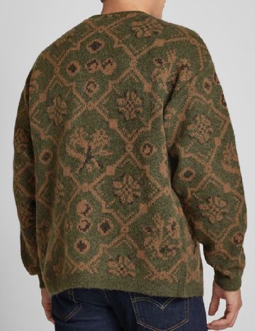 Cardigan Jack&Jones, verde/maro