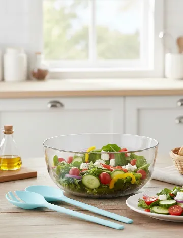 Set tacamuri pentru salate 2 bucati ACTION, turcoaz Albastru