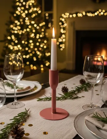 Suport lumanare Zd Trading, roz Roz