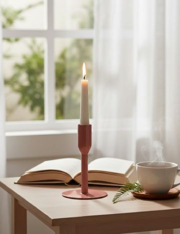 Suport lumanare Zd Trading, roz