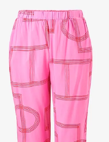 Pantaloni Only Carmakoma, roz Roz