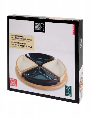 Set boluri cu suport din bambus Moritz & Moritz, mix culori Mix culori