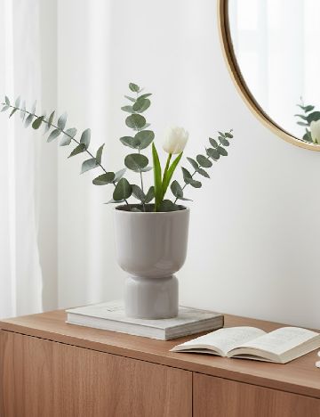 Vaza si ghiveci, 2 in 1 Cozy Creations, gri