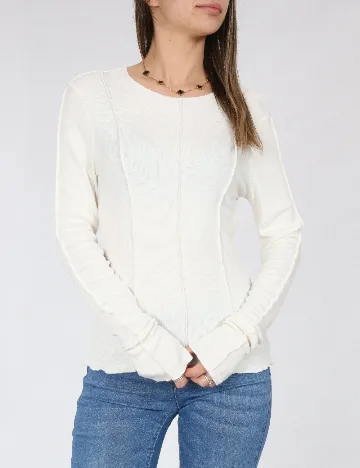 Bluza LMTD, ecru Alb