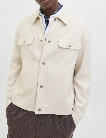 Jacheta Jack&Jones, bej Crem