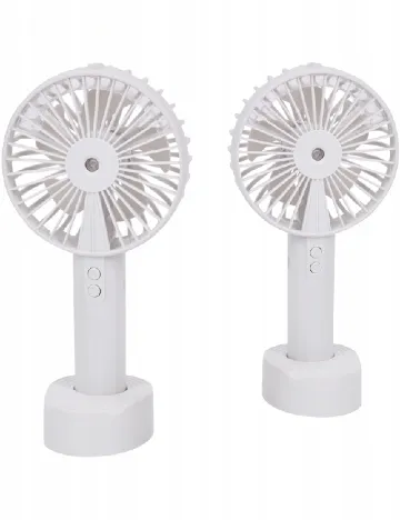 Ventilator portabil cu funcție de pulverizare, alb Alb