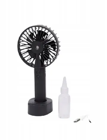 Ventilator portabil cu funcție de pulverizare, negru Negru