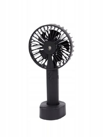 Ventilator portabil cu funcție de pulverizare, negru