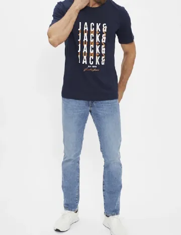 Tricou Jack&Jones, bleumarin Albastru