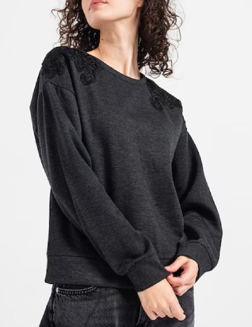 Bluza Only, gri inchis