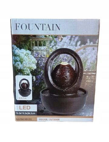 Fantana cu leduri ACTION, negru