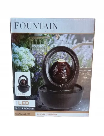 Fantana cu leduri ACTION, negru Negru