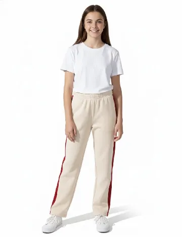 Pantaloni Zara, bej Crem