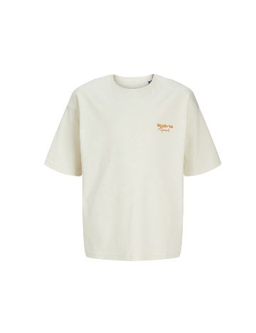 Tricou Jack&Jones, crem