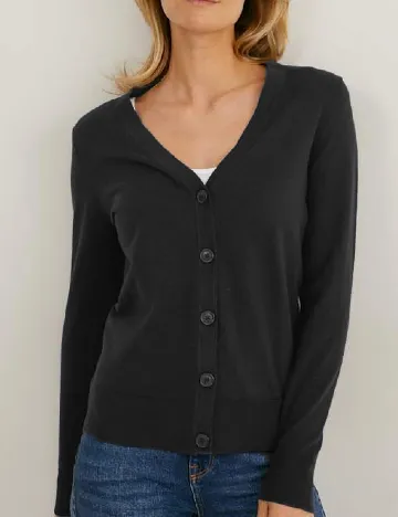 Cardigan C&A, negru Negru