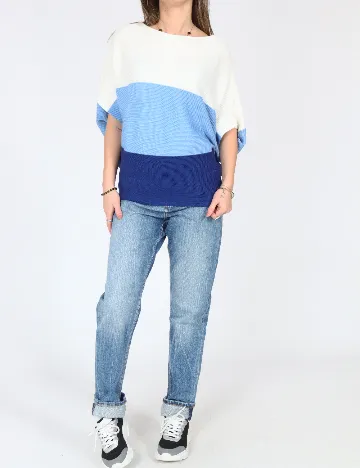 Bluza C&A, alb/albastru Albastru