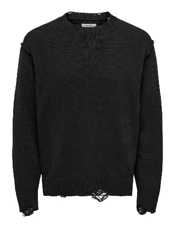 Pulover Only, negru Negru