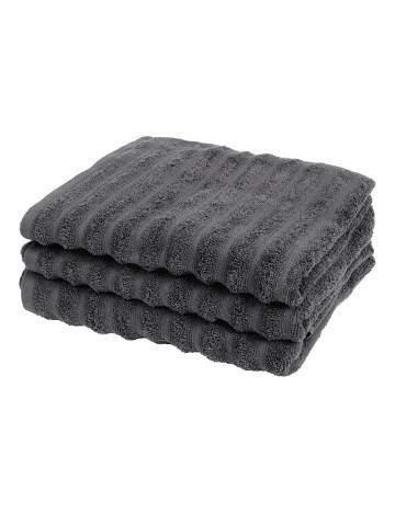 Set prosoape 3 bucati Zd Trading, gri inchis