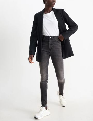 Blugi C&A, gri inchis