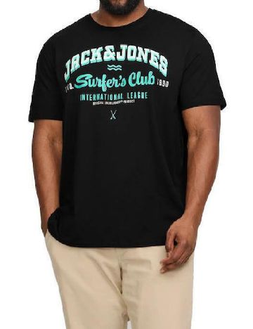 Tricou Jack&Jones Plus Size Men, negru