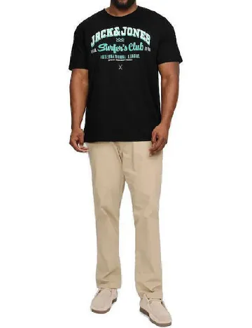 Tricou Jack&Jones Plus Size Men, negru Negru
