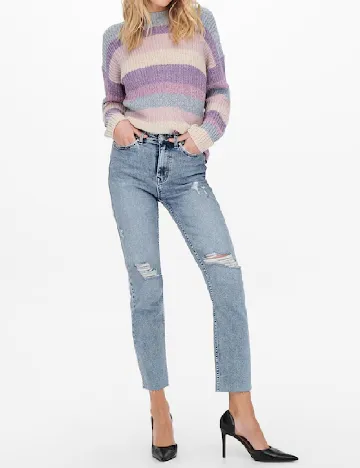 Blugi Only Carmakoma, albastru Albastru