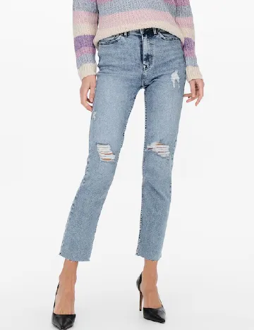 Blugi Only Carmakoma, albastru Albastru