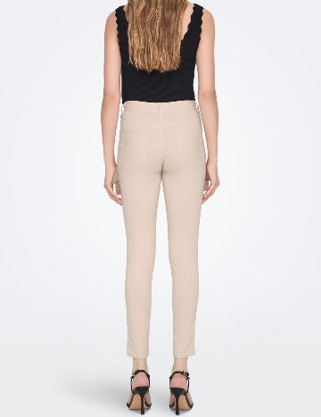 Pantaloni Jacqueline de Yong, crem