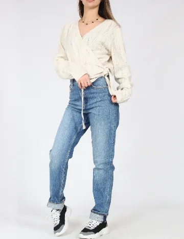 Cardigan C&A, ecru Alb