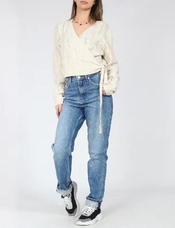 Cardigan C&A, ecru Alb