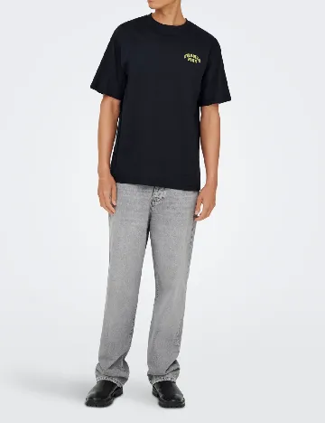 Tricou Only, negru Negru