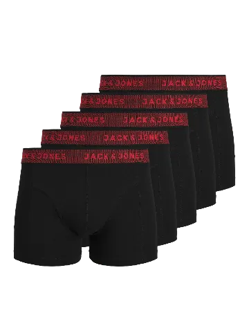 Set Boxeri 5 perechi Jack&Jones, negru Negru