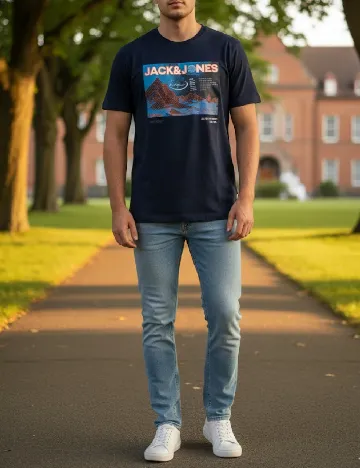 Tricou Jack&Jones, bleumarin