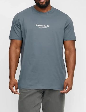 Tricou Jack&Jones Plus Size Men, albastru